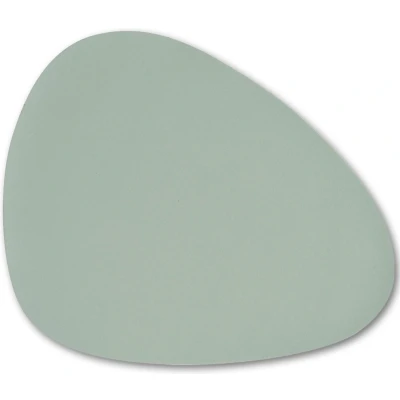Afbeelding van Zeller Placemats lederlook mint groen 34 x 42 cm tafel dekken onderleggers