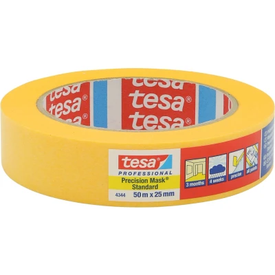 Afbeelding van tesa PRECISION STANDARD 04344 00001 00 Maskeertape Präzisionskrepp Geel (l x b) 50 m 38 mm 1 stuk(s)