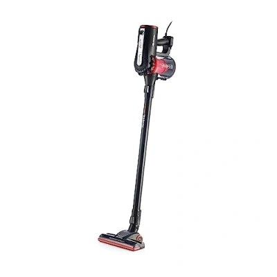 Afbeelding van Ariete 2759 Handy Force RBT 2 in 1 accustofzuiger en kruimelstofzuiger, HEPA filter, cycloontechnologie zonder zak, gemotoriseerde borstel, rood/zwart, 600 W