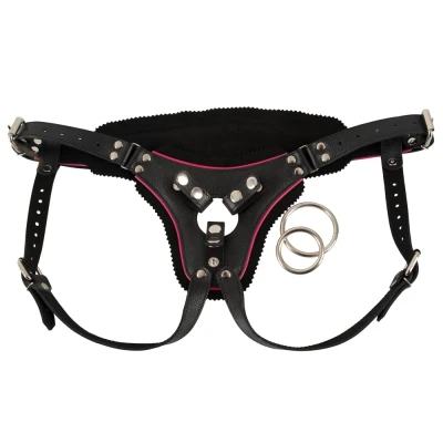 Afbeelding van Zado Leren Strap On Harnas Zwart