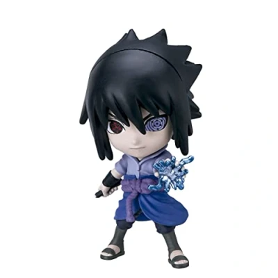 Afbeelding van Chibi Masters Bandai Sasuke Uchiha Anime Figure 8 cm Merch Toy in Action Pose Minifiguur vensterdoos Naruto verzamelfiguren zijn uitstekend