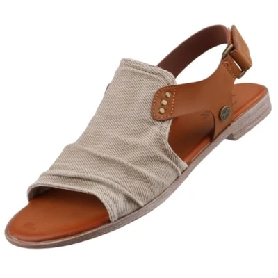 Afbeelding van MUSTANG 1388 808, damessandalen, Jeans Beige