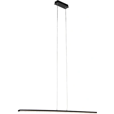 Afbeelding van QAZQA Design hanglamp zwart incl. LED Banda