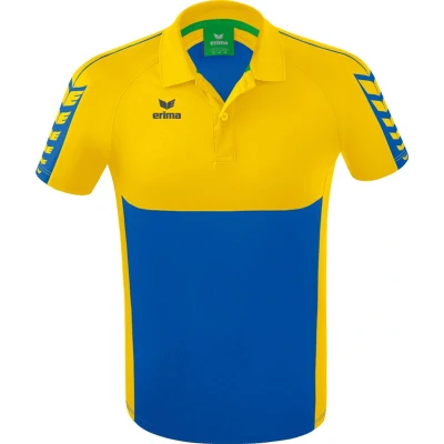 Afbeelding van Erima Six Wings polo new royal/geel