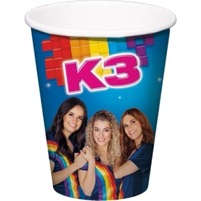 Afbeelding van K3 Bekers 250ml 6 stuks