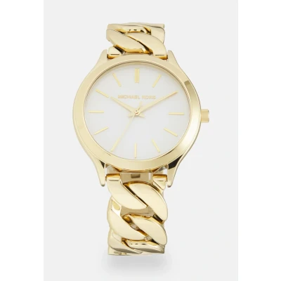 Afbeelding van Michael Kors SLIM Runway Watch Horloge goldcoloured, Dames, Maat: One Size, Gold coloured