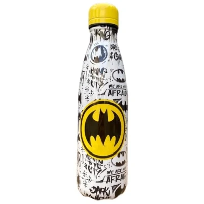 Afbeelding van CARTOON Batman roestvrijstalen thermosfles met afschroefbare dop voor kinderen, 500 ml