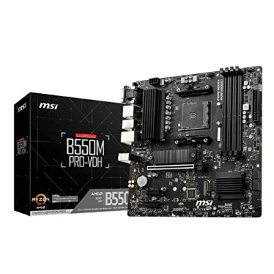 Image de MSI B550M PRO VDH carte mère micro ATX Socket AM4 AMD B550 Chipset USB C Gen1, 3.2 Gen 1 Gigabit LAN graphique embarquée (unité centrale requise) audio HD (8 canaux)