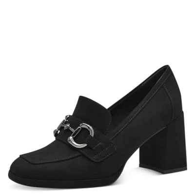 Afbeelding van Marco Tozzi Klassieke pumps, Dames, Maat: 40, Black Leer en textiel
