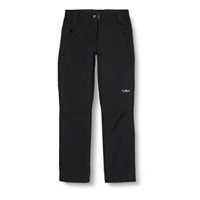 Afbeelding van CMP Thermische softshellbroek, broek voor meisjes en meisjes, zwart.