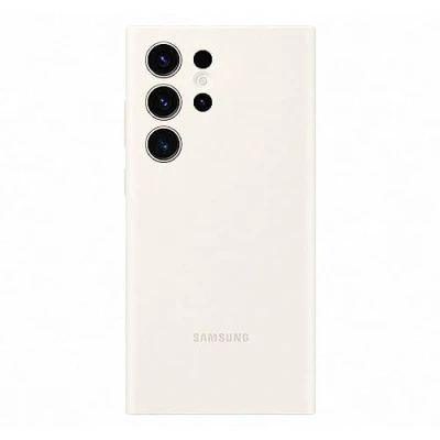 Image de Samsung Silicone Back Cover Blanc Galaxy S23 Ultra