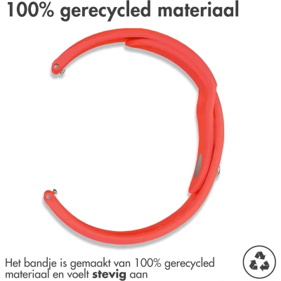 Afbeelding van iMoshion bandje Geschikt voor Samsung Galaxy Watch 3 / 4 (Classic) 5 (Pro) 6 Siliconen met ronde sluiting Rood
