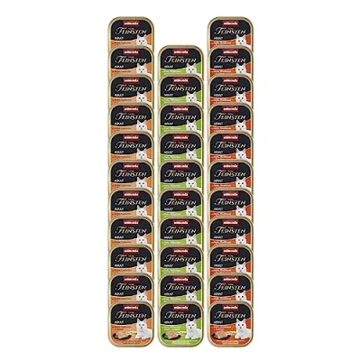 Afbeelding van 32x100g Met heerlijke vulling (3 soorten) animonda Vom Feinsten Kattenvoer