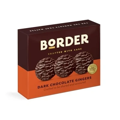 Afbeelding van Border koekjes pure chocolade gember luxe gemaakt met en rijke perfecte geschenkdoos om te delen 255 g