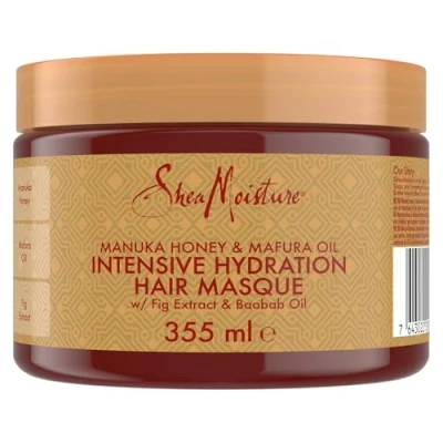 Afbeelding van SheaMoisture Super vochtinbrengend masker, manuka honing &amp; mafura olie, voor zeer droog en beschadigd haar, verzorgt hydrateert intensief, 355 ml