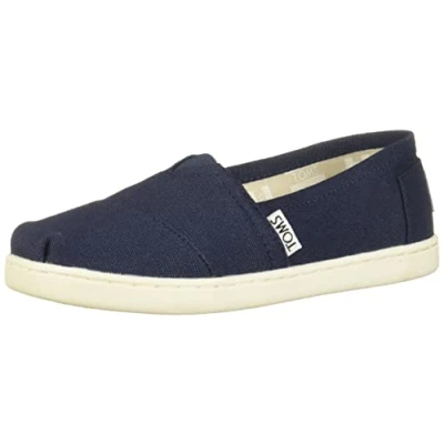 Afbeelding van TOMS Alpargata Core, platte pantoffels voor kinderen, uniseks, Navy Blauw