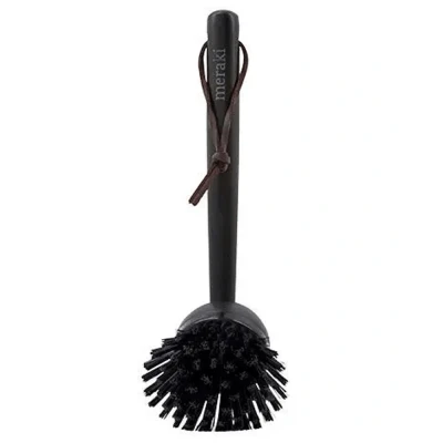 Afbeelding van Meraki Bamboe afwasborstel zwart Keukenaccessoires 22 centimeter x 8