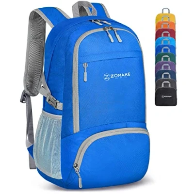 Afbeelding van ZOMAKE opvouwbare rugzak, ultralicht, wandelrugzak, klein, opvouwbaar, dagrugzak, 30 l, voor dames en heren, sport outdoor