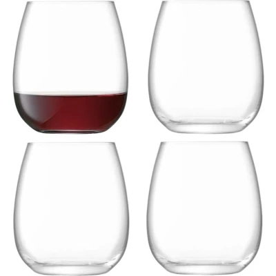 Afbeelding van L.S.A. Borough Glas 455 ml Set van 4 Stuks Transparent / Glass