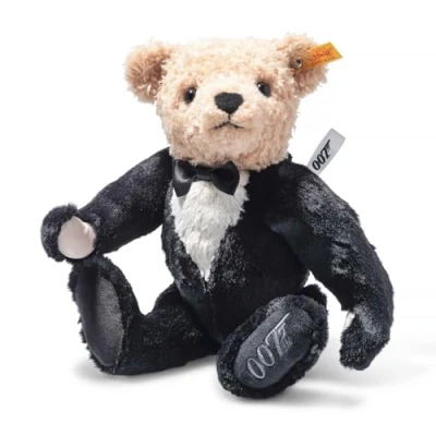 Afbeelding van Steiff James Bond 355691 schattige teddybeer met kunststof ogen, voor kinderen, jongens en meisjes, 30 cm, meerkleurig