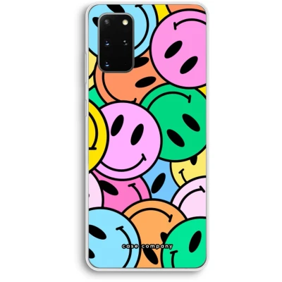 Afbeelding van Case Company® hoesje geschikt voor Samsung Galaxy S20 Plus Smiley N1 Soft Cover Telefoonhoesje Bescherming aan alle Kanten en Schermrand