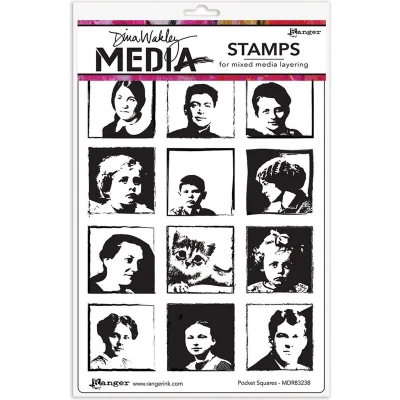 Afbeelding van Ranger Dina Wakley MEdia Cling Stamps Pocket Squares