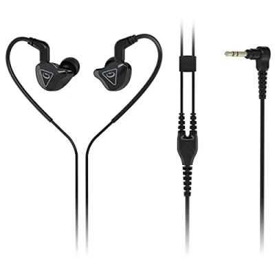 Image de Écouteurs Behringer MO240 Filaire Jack 3.5mm Intra Auriculaire Jeux Noir