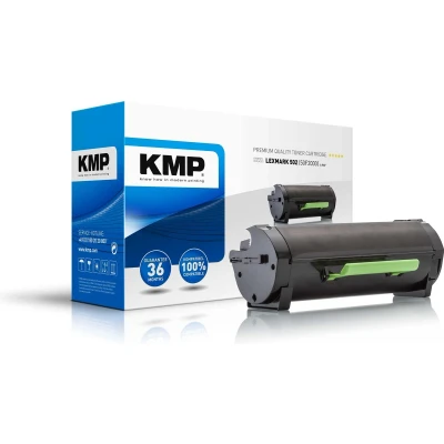 Afbeelding van KMP Toner vervangt Lexmark 502, 50F2000 Compatibel Zwart 2000 bladzijden L T47 1396,0000