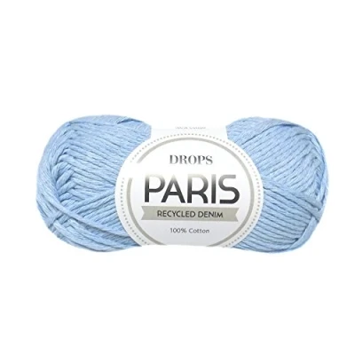 Afbeelding van Drops Paris Brei en haakgaren, 100% katoen, 4 of middelgroot, arangewicht, 51 g, 82 m per bol (100 lichte wassing)