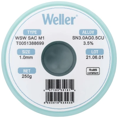 Afbeelding van Weller 1,0 mm 250 g soldeer