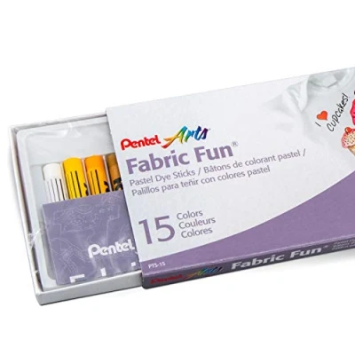 Afbeelding van Pentel PTS 15 doos met pastelkleuren voor stoffen, verschillende kleuren
