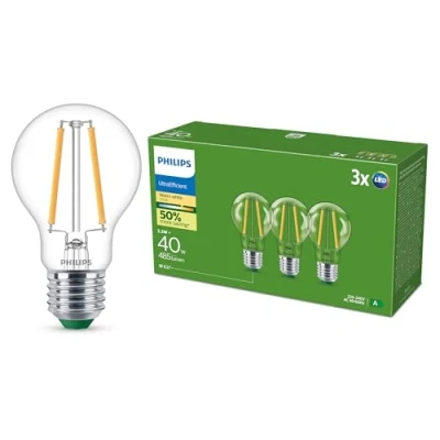 Afbeelding van Philips LED lamp E27 A60 2,3W 485lm 2700K filament 6 pack