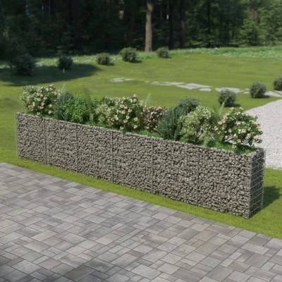 Afbeelding van Gabion plantenbak verhoogd 540x50x100 cm gegalvaniseerd staal
