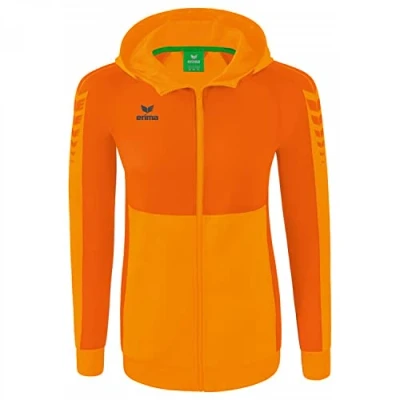 Afbeelding van Erima Six Wings trainingsjack met capuchon dames new orange/oranje