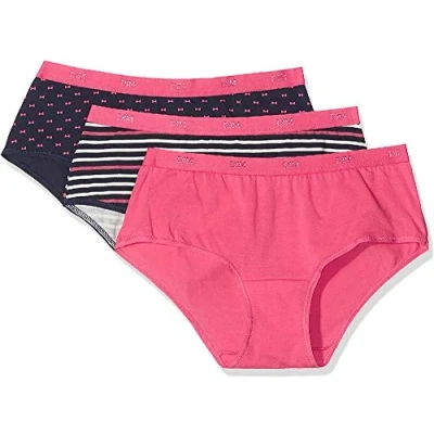 Afbeelding van DIM Pocket Boxer 3 PACK Slip, Dames, Maat: 42/44, Pink/dark blue/dark blue
