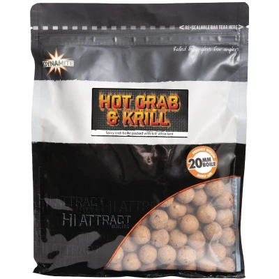 Afbeelding van Dynamite Baits Hot Crab &amp; Krill 15mm (1kg) Boilies
