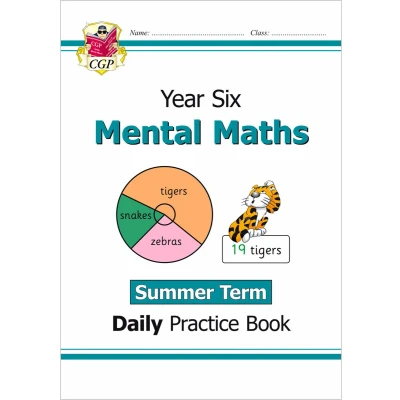 Afbeelding van CGP Year 6 Daily Workbooks KS2 Mental Maths Practice Book: Summer Term