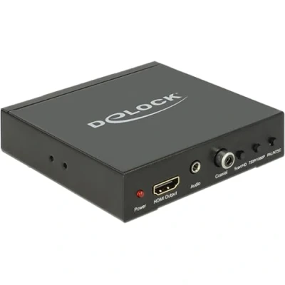 Image de Delock Converter SCART / HDMI &gt; with Scaler Convertisseur vidéo HDMI,