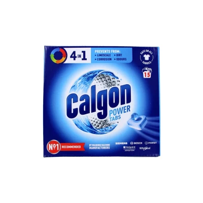 Afbeelding van Calgon Wasmachine Reiniger Tabs Powerball 15 stuks