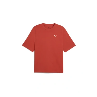 Afbeelding van Puma Wardrobe TEE Tshirt basic, Heren, Maat: Large, Red fire