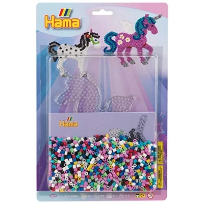 Afbeelding van Hama 4079 Midi Blister GM PLQ eenhoorn + parels