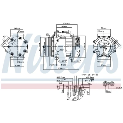 Afbeelding van Nissens Airco compressor 89347