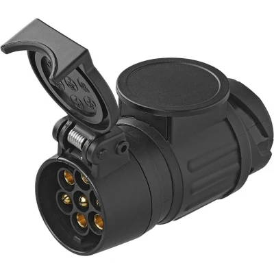 Afbeelding van Pro Plus Verloopstekker 13 naar 7 Polig 12 Volt 10 cm Zwart blister