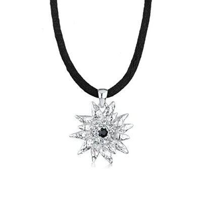 Afbeelding van Elli Edelweiss Ketting, Dames, Maat: 45, Schwarz