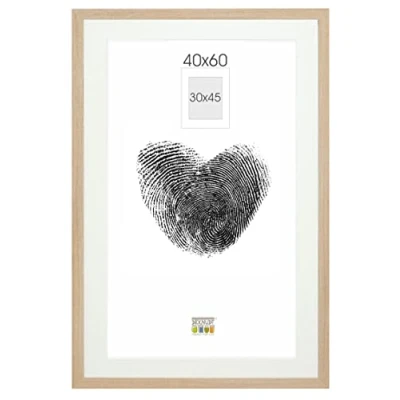 Afbeelding van Deknudt Frames fotolijst naturel passe partout 30x45 / 40x60 cm