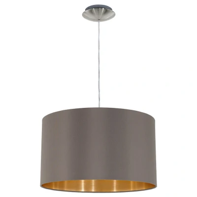 Afbeelding van Eglo Hanglamp Maserlo Cappucino/goud Bruin