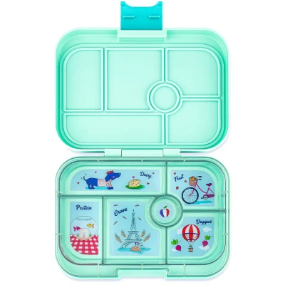 Afbeelding van Yumbox original broodtrommel 6 vakken serene aqua paris