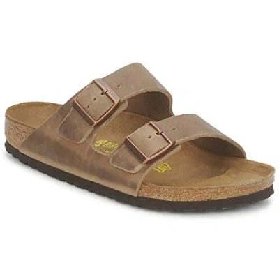 Afbeelding van Birkenstock Arizona Narrow FIT Muiltjes, Maat: 39, Tabacco brown Leer