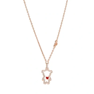 Afbeelding van Emporio Armani Collier pour femmes en laiton avec fermoir mousqueton ton or rose