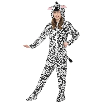 Afbeelding van Zebra onesie kostuum voor kinderen / dierenpak 146/158